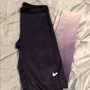 Nike pro hyper warm ombré leggings